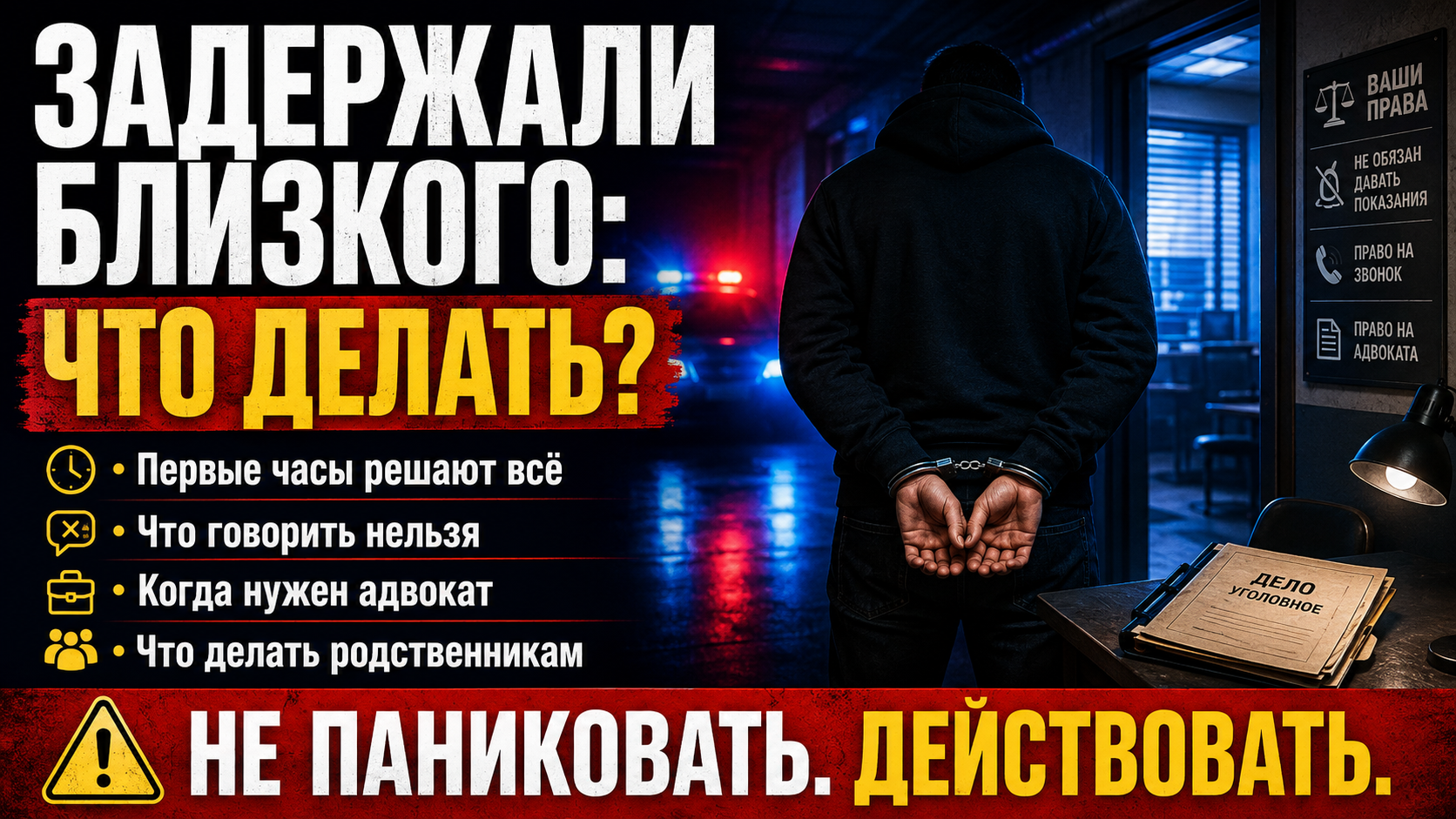Что делать если задержали близкого человека